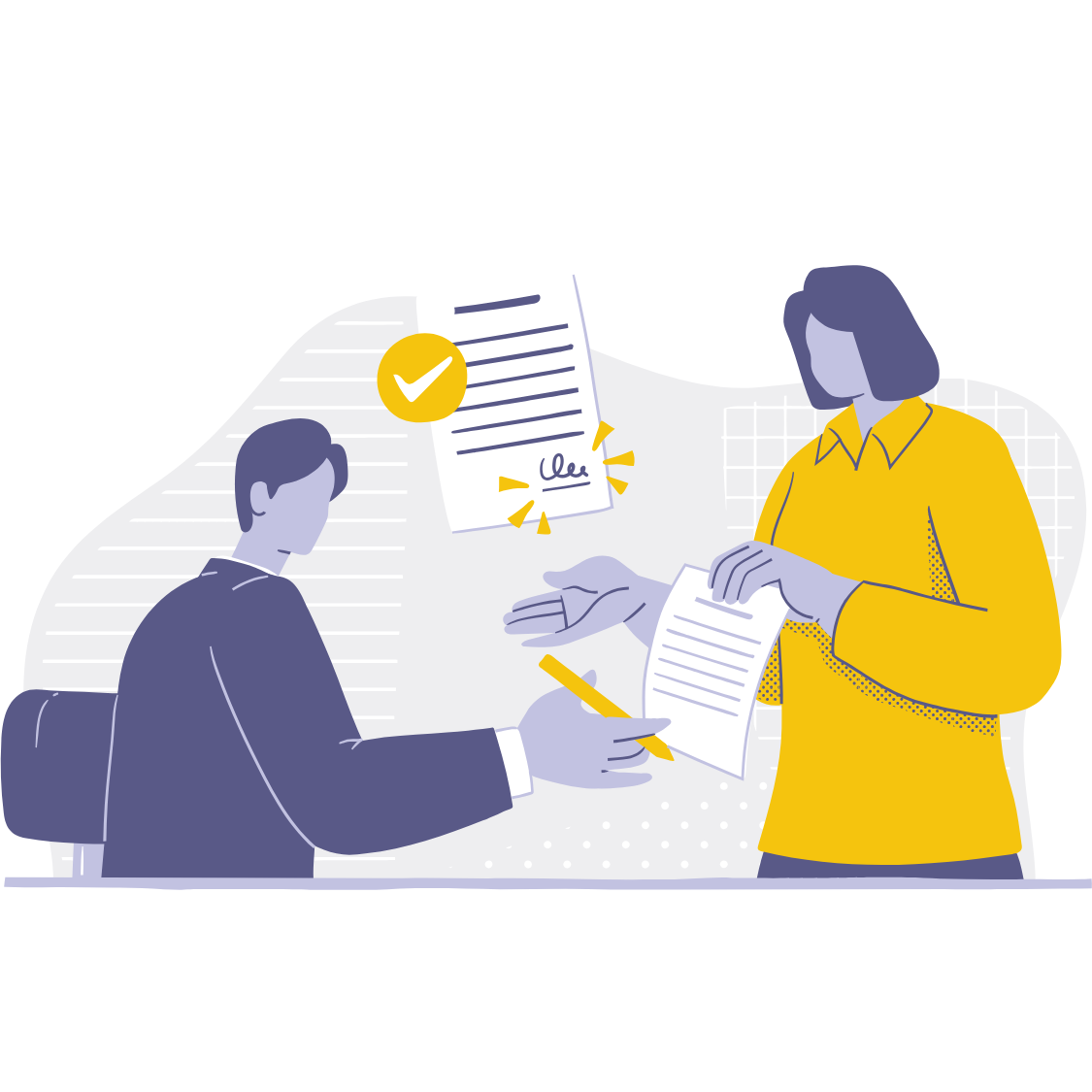 Contact illustration